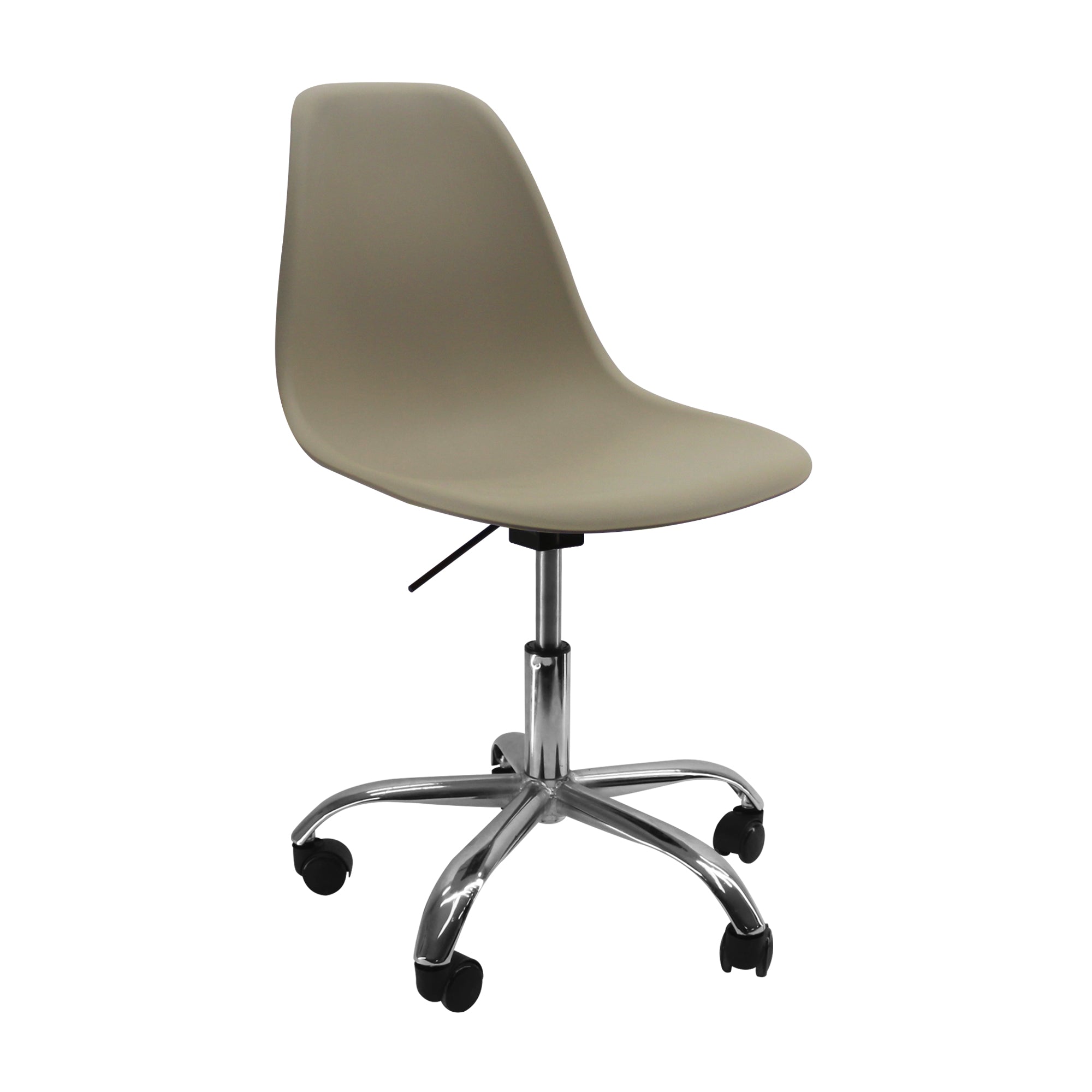 Silla Eames Metal con Ruedas Beige HUGGA silla eames huggastore.myshopify.com Hugga Store