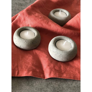 Porta Velas Redondo En Concreto  Hugga Store velas huggastore.myshopify.com Hugga Store